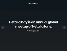 Tablet Screenshot of hetalia-day.com